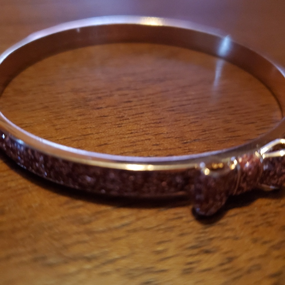 Pink sparkly Kate spade bangle